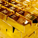 Gold market growth and investment value with gold bullion bars